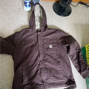 Carhartt Men's Brown Hooded Jacket